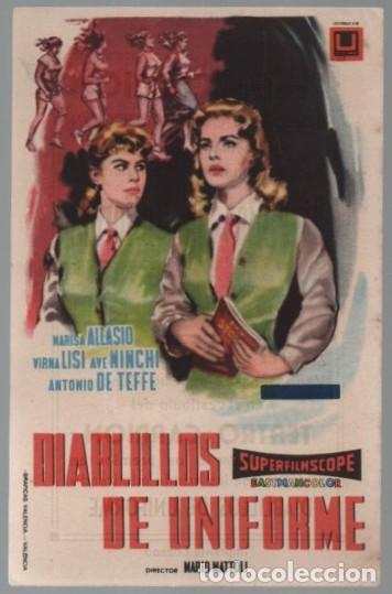 Cine: PROGRAMA DE CINE: DIABLILLOS DE UNIFORME PC-11295