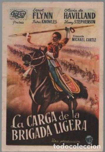 Cine: PROGRAMA DE CINE: LA CARGA DE LA BRIGADA LIGERA PC-11298