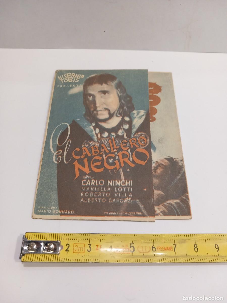 Cine: EL CABALLERO NEGRO PROGRAMA DE MANO CINE ESTRENO RIALTO / COMPRA M&Iacute;NIMA 5&euro;