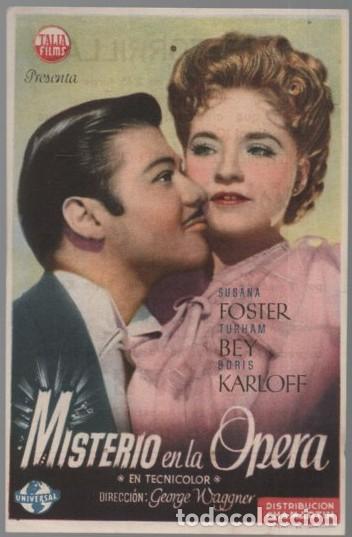 Cine: PROGRAMA DE CINE: MISTERIO EN LA OPERA PC-11309