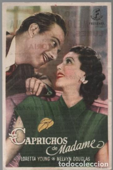 Cine: PROGRAMA DE CINE: CAPRICHOS DE MADAME PC-11314