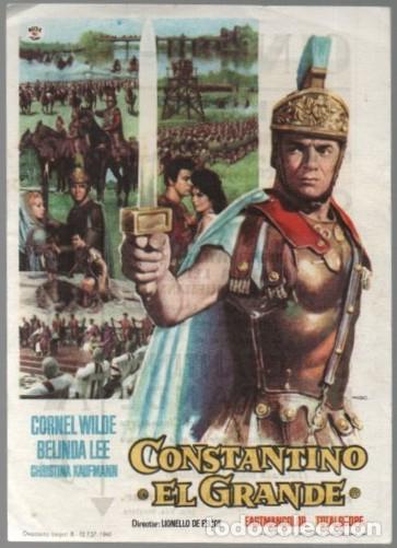 Cine: PROGRAMA DE CINE: CONSTANTINO EL GRANDE PC-11316