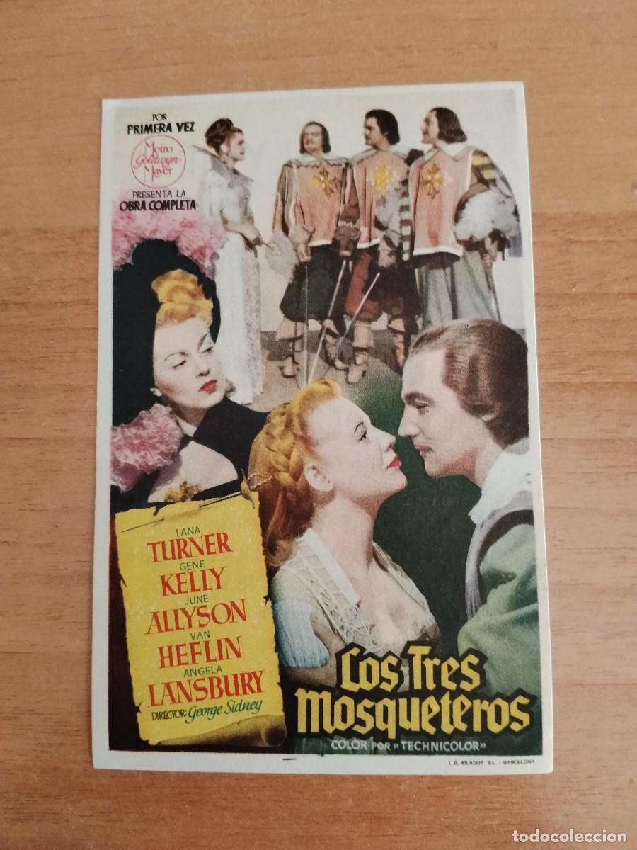  Foglietti di film di film antichi di cinema: ROSA-- PROGRAMA DE CINE ---LOS TRES MOSQUETEROS ct