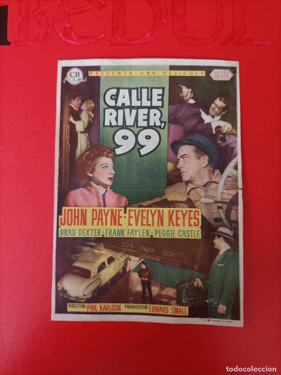 Cine: CALLE RIVER 99. JOHN PAYNE, C/P. CINE IDEAL LARACHE. MARRUECOS.