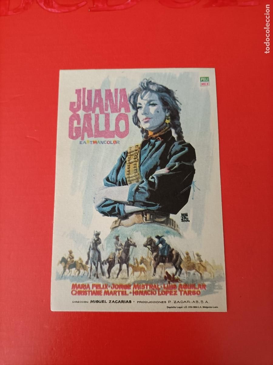 Cine: JUANA GALLO. MAR&Iacute;A FELIX. JORGE MISTRAL. S/P. EST&Aacute; NUEVO.