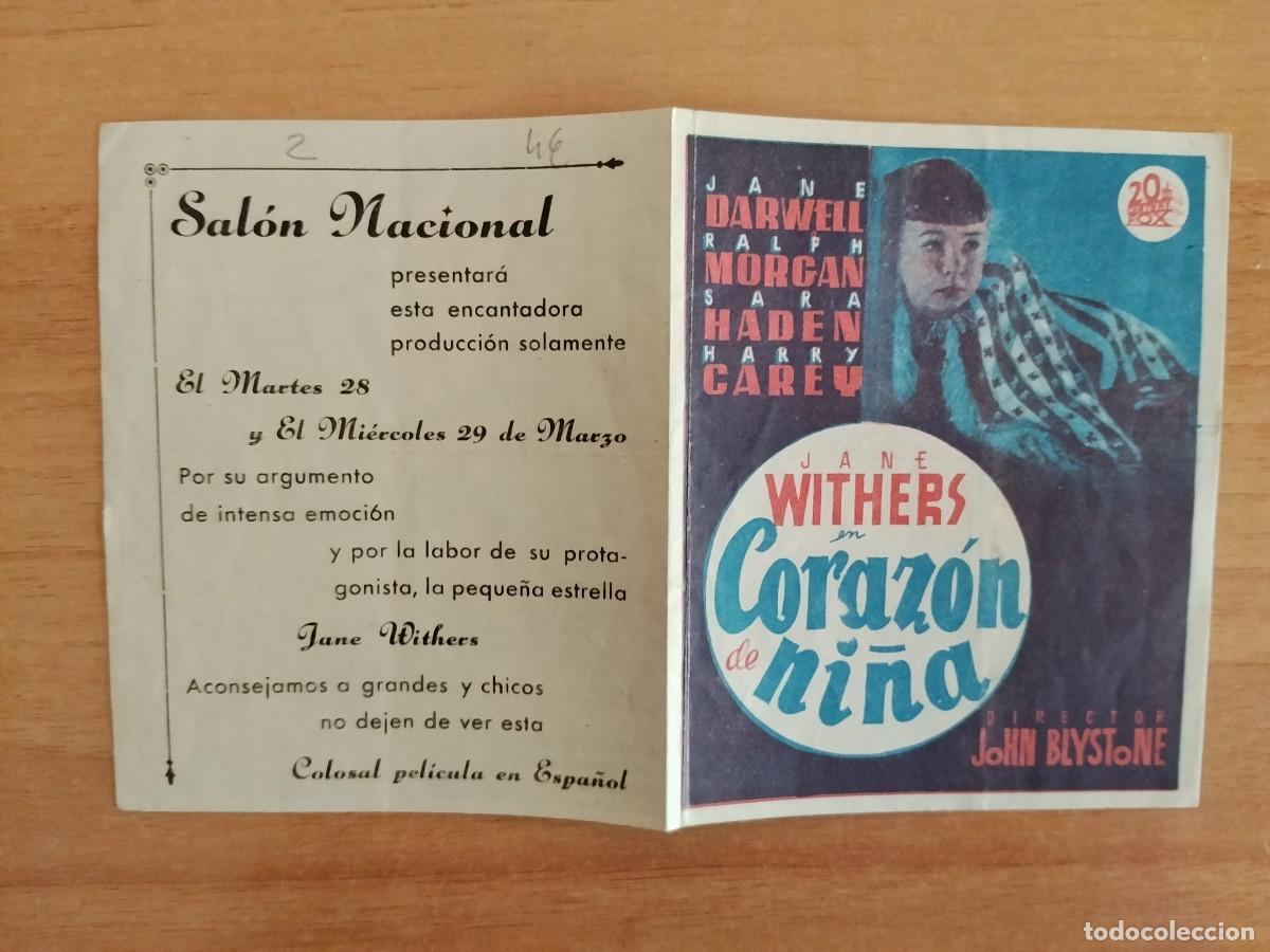 Cine: ROSA-- PROGRAMA DE CINE ---CORAZON DE NI&Ntilde;A