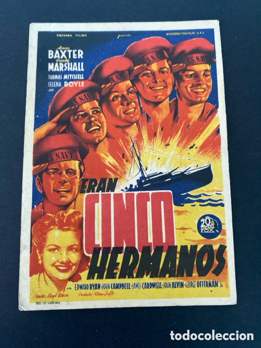 Cine: Programa de cine Eran cinco hermanos