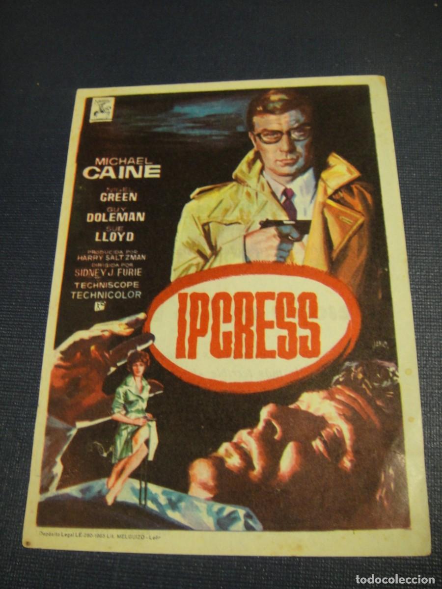 Cine: ipcress - folleto de mano - publicidad cina capitol , tarragona