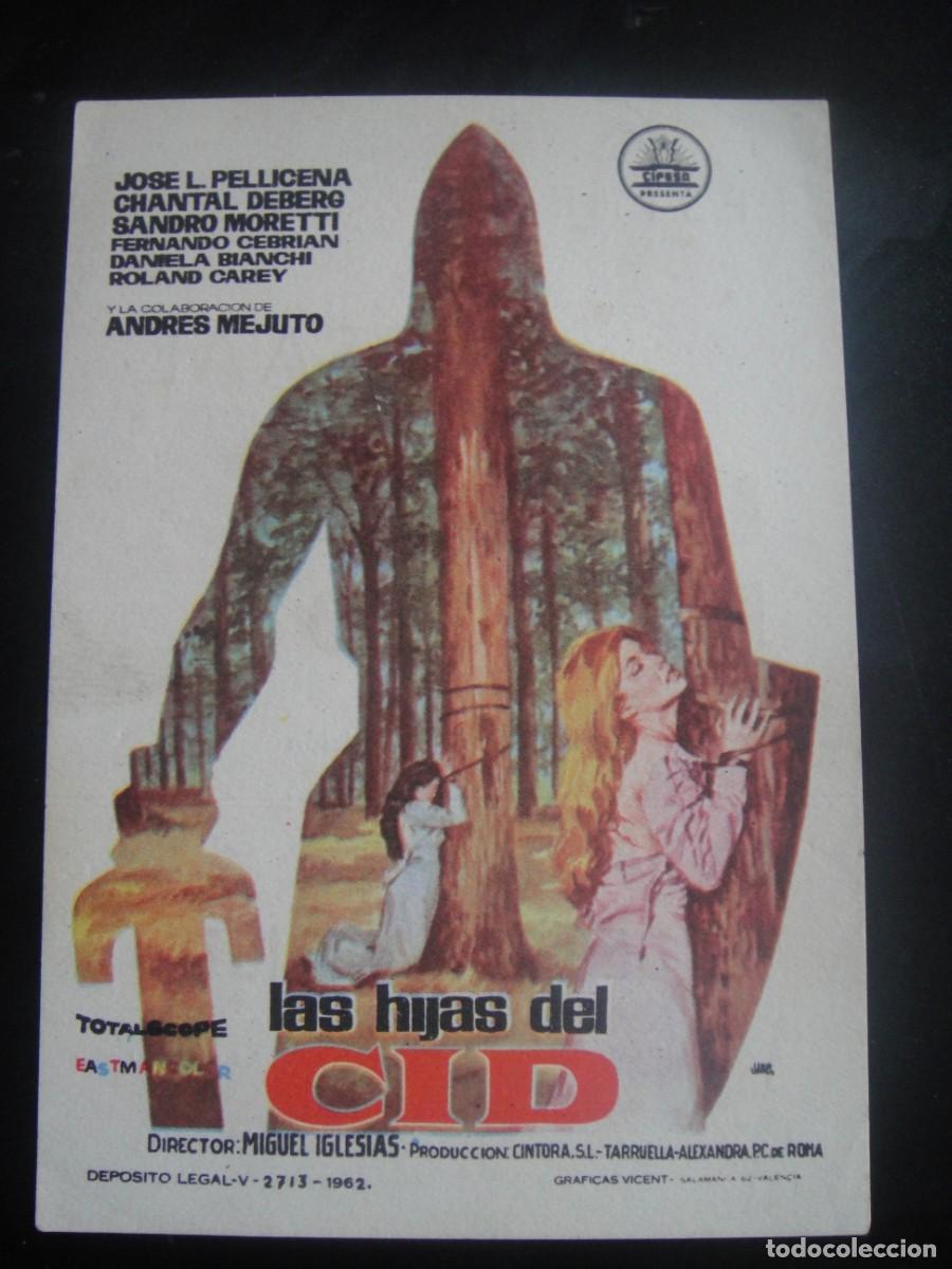 Cine: las hijas del cid - folleto de mano - publicidad cine kursaal , reus
