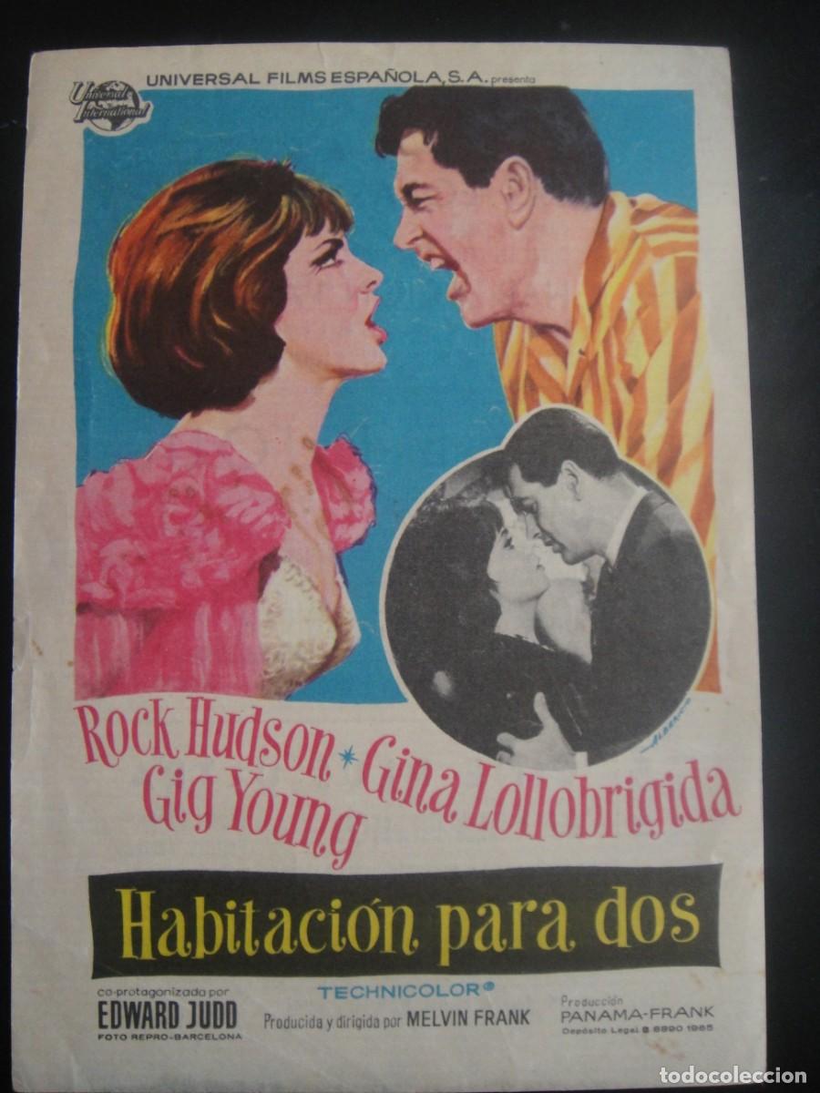 Cine: habitacion para dos - folleto de mano - publicidad cine capitol , malaga
