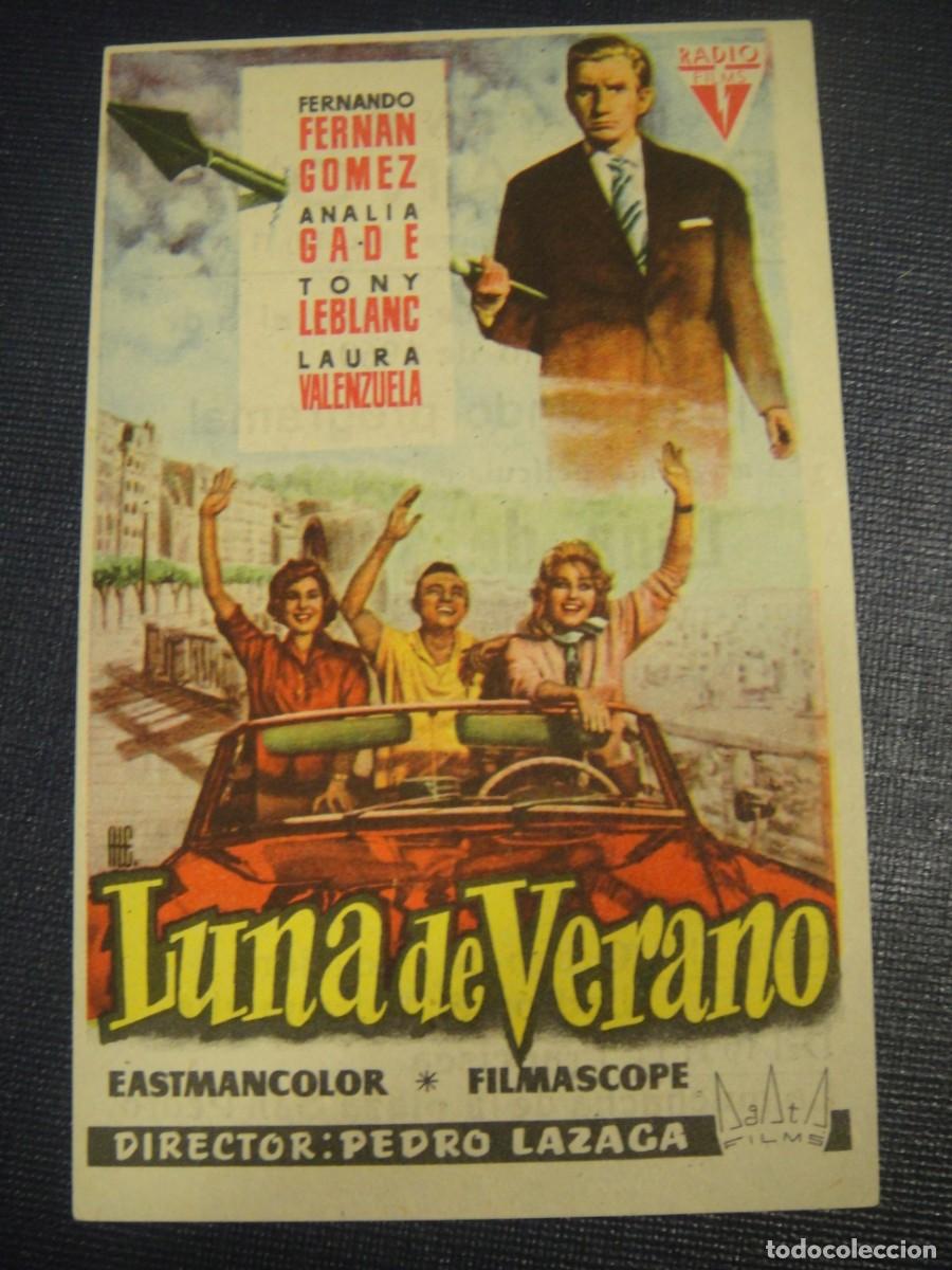 Cine: luna de verano - folleto de mano - publicidad cine bonanova
