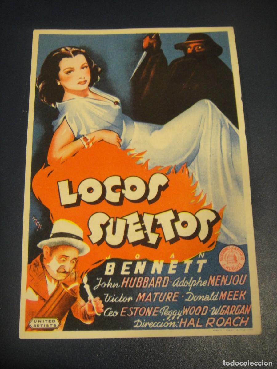 Cine: locos sueltos - folleto de mano - publicidad cine meridiana