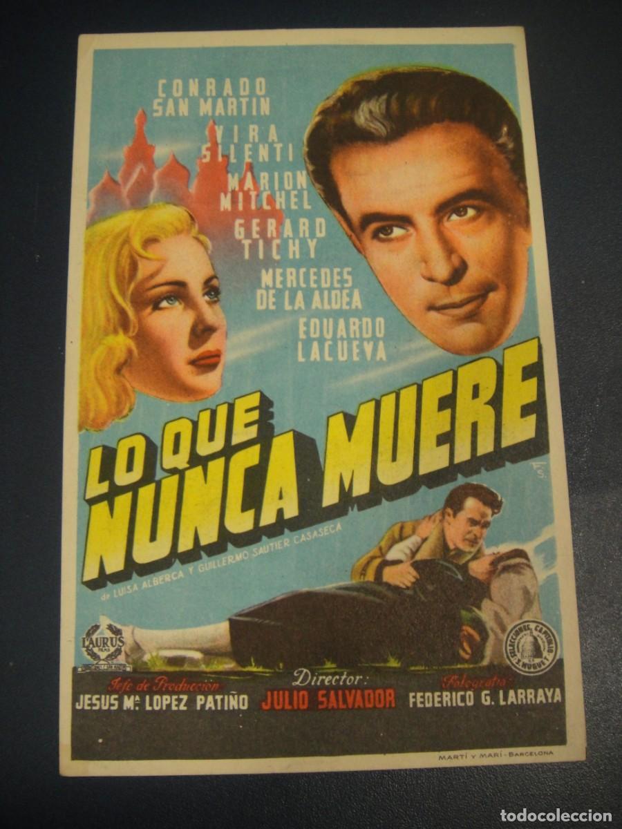 Cine: lo que nunca muere - folleto de mano - publicidad cine olympia