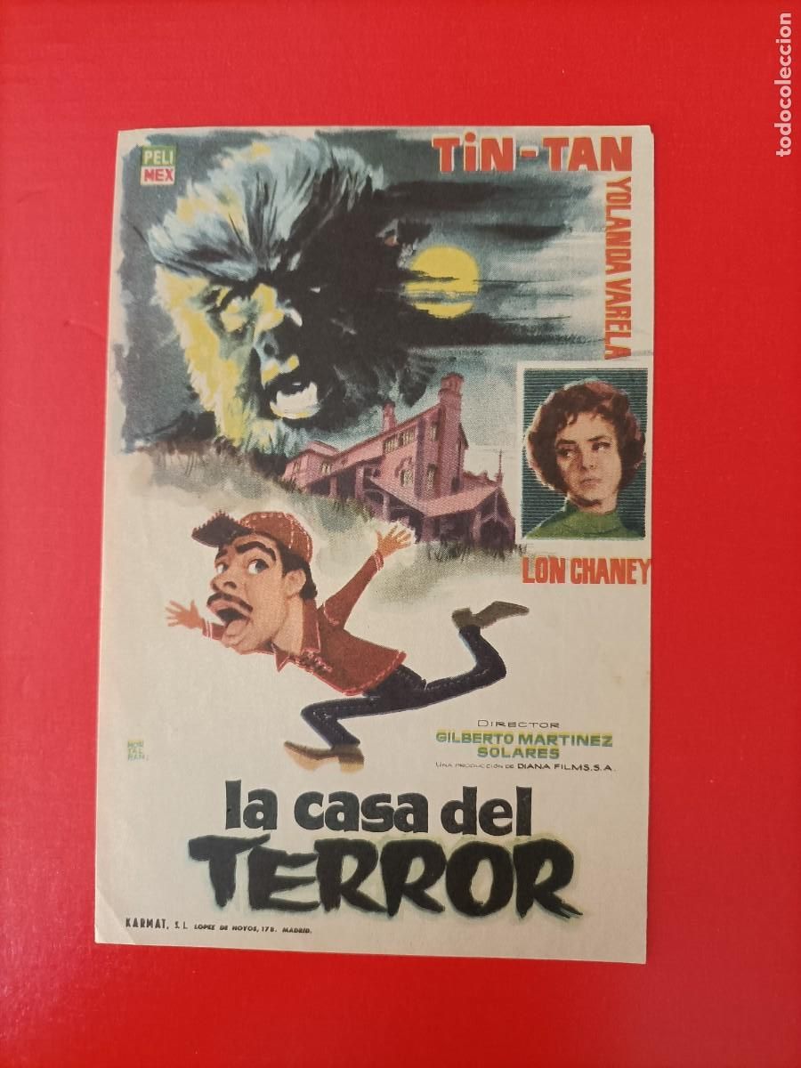 Cine: LA CASA DEL TERROR. TIN TAN. LON CHANEY. S/P. EST&Aacute; NUEVO.