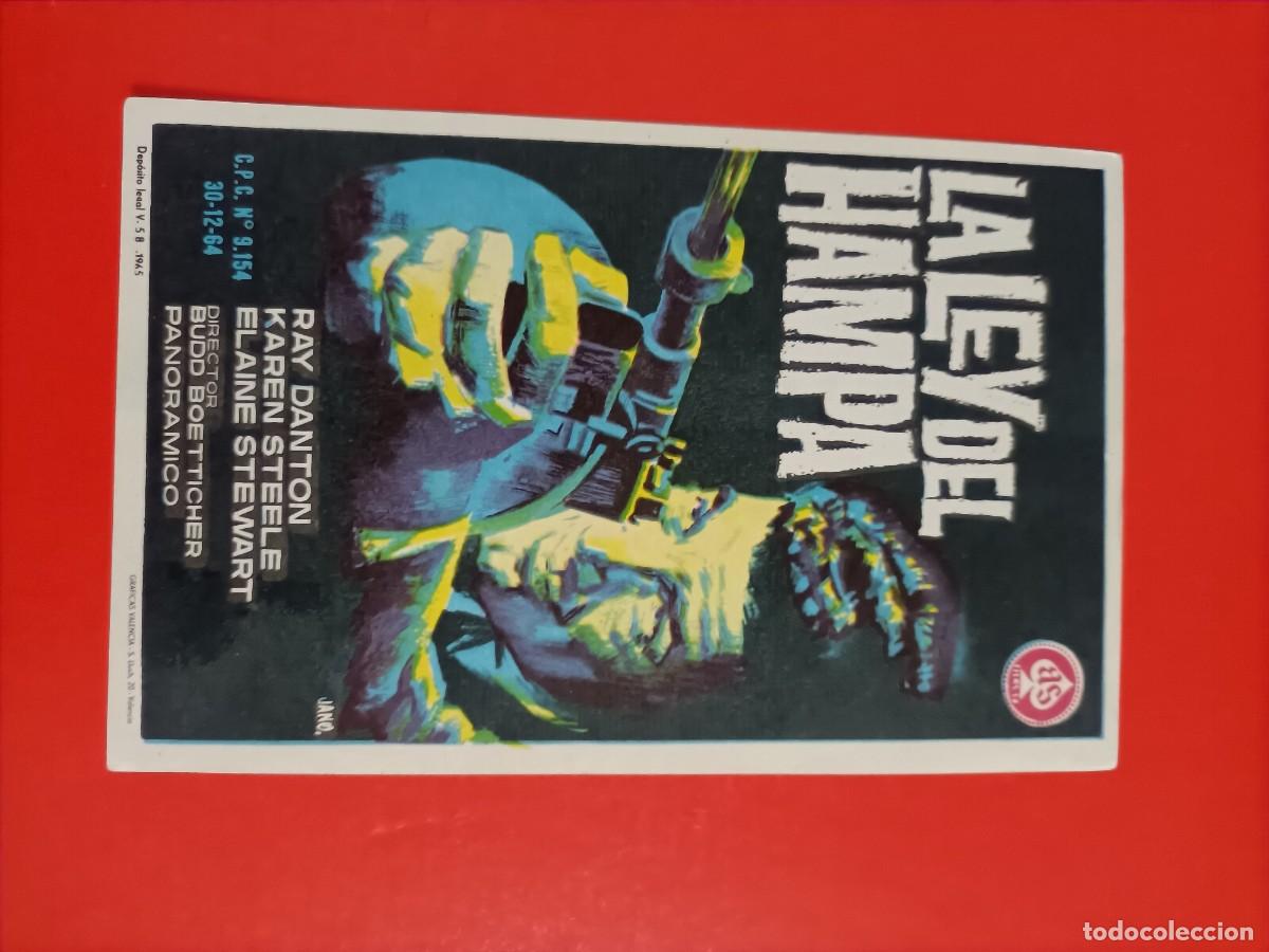 Cine: LA LEY DEL HAMPA. RAY DANTON. KAREN STEELE. S/P. EST&Aacute; NUEVO.