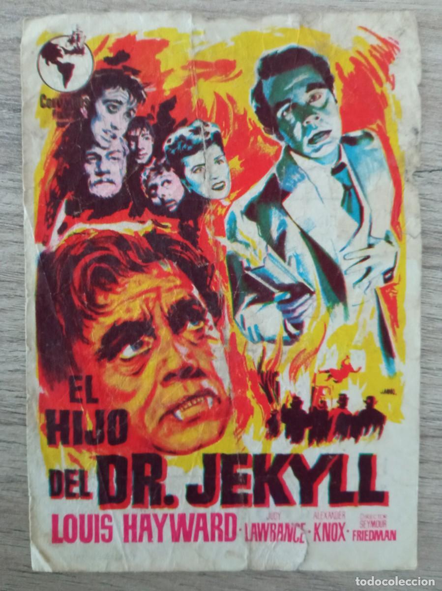 Cine: EL HIJO DEL DR. JEKYLL, LOUIS HAYWARD, GRAN TEATRO, JATIVA, VALENCIA, 1957