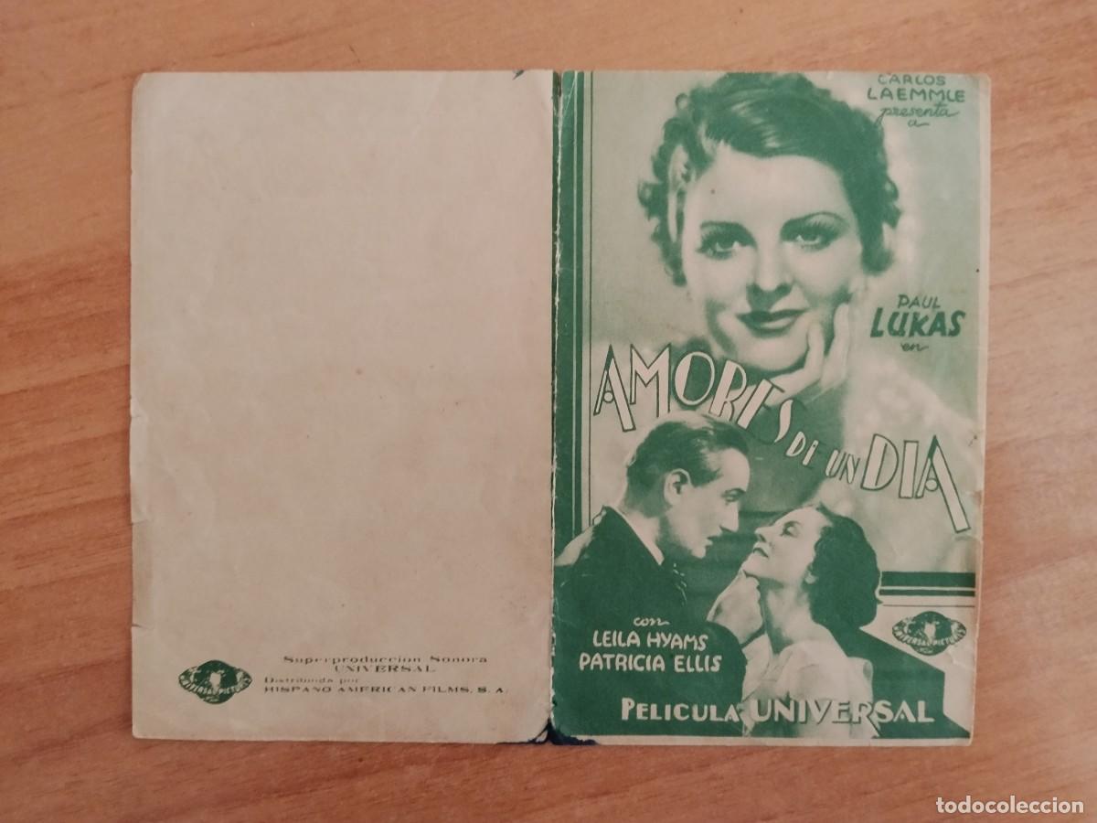 Cine: MORADO-PROGRAMA DE CINE --AMORES DE UN DIA