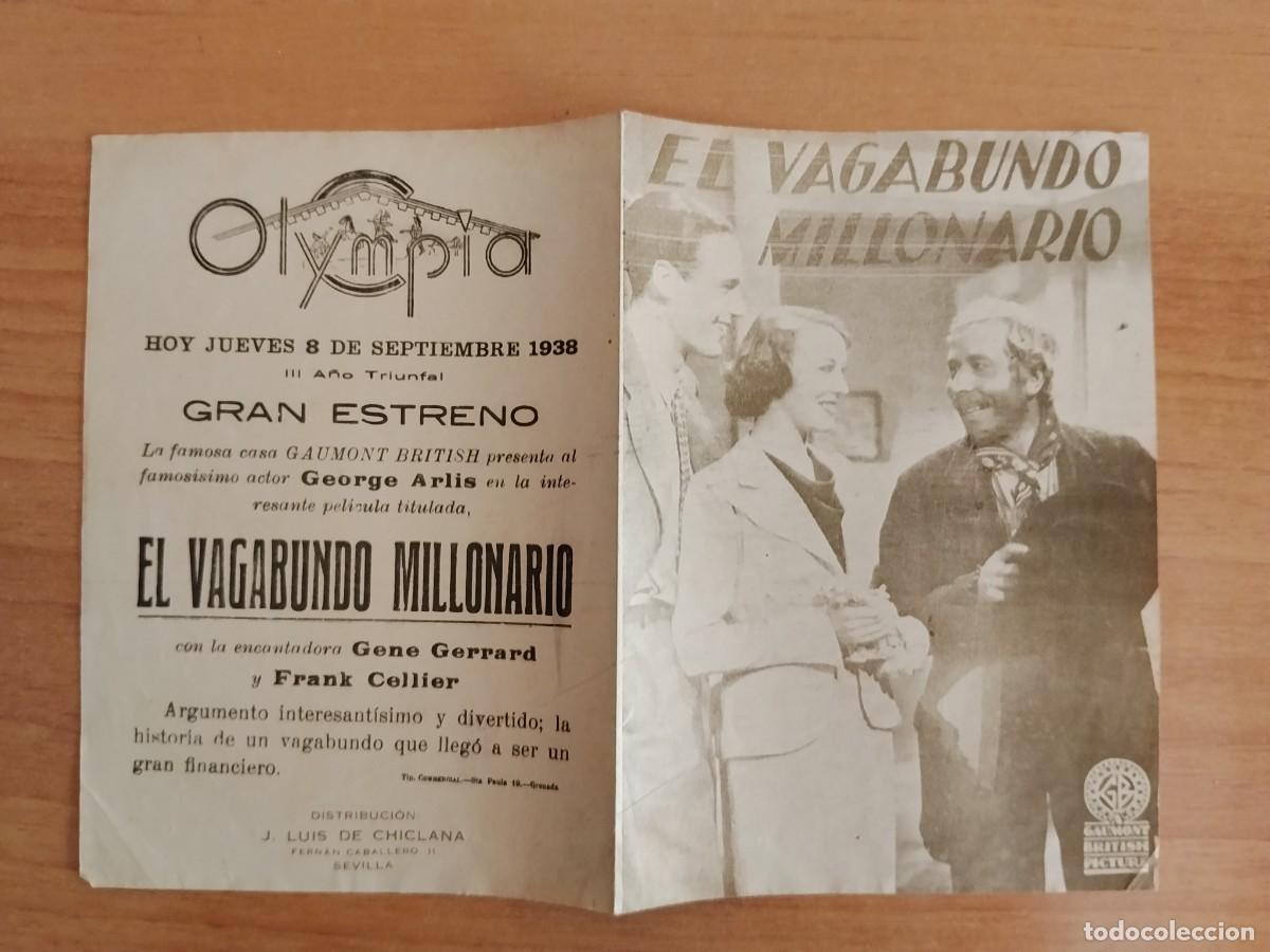 Cine: MORADO-PROGRAMA DE CINE ---EL VAGABUNDO MILLONARIO CT