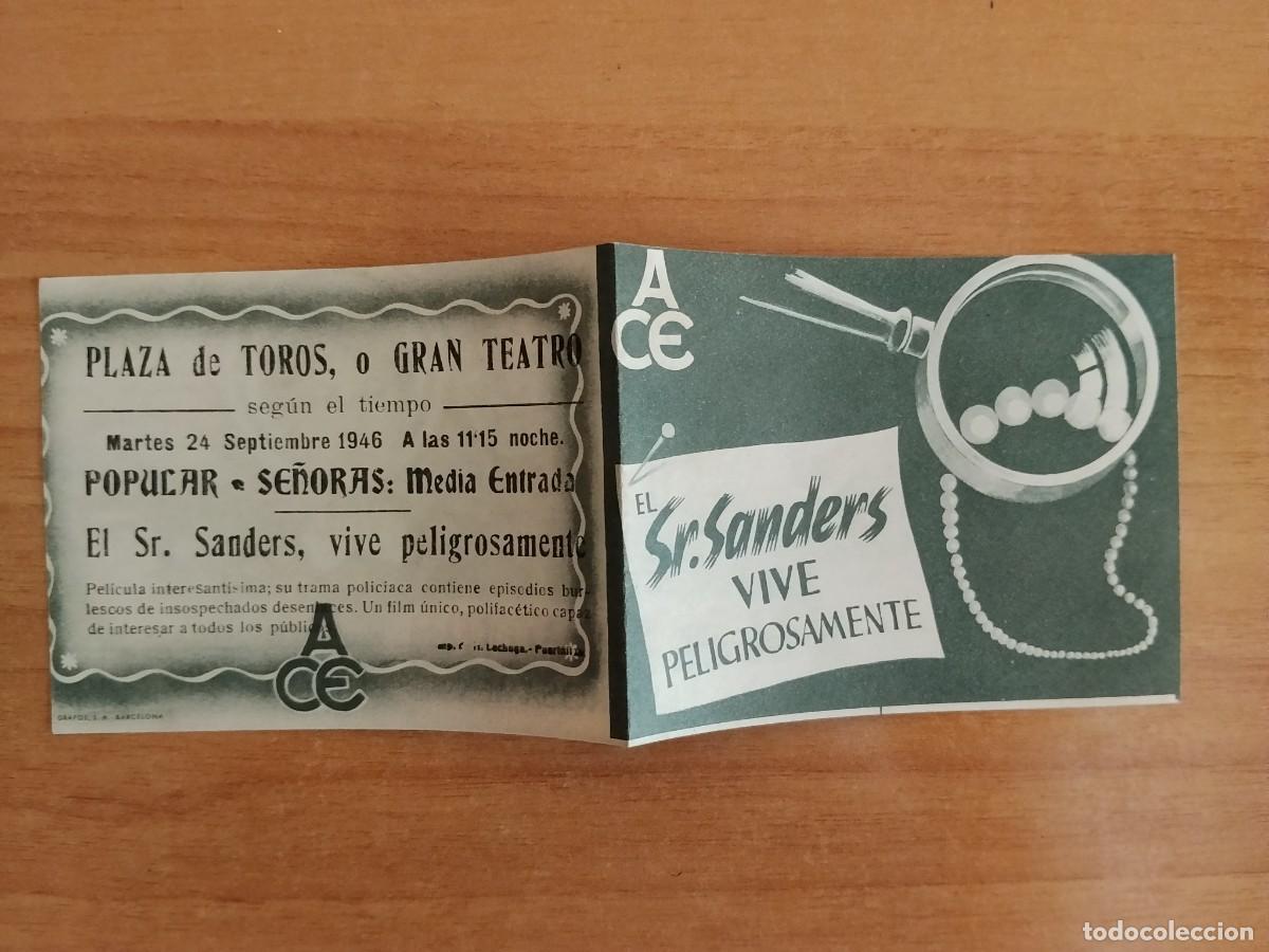Cine: MORADO-PROGRAMA DE CINE ---EL SR SANDERS VIVE PELIGROSAMENTE CT