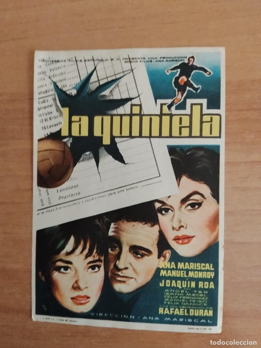 Cine: ROSA-PROGRAMA DE CINE ---LA QUINIELA