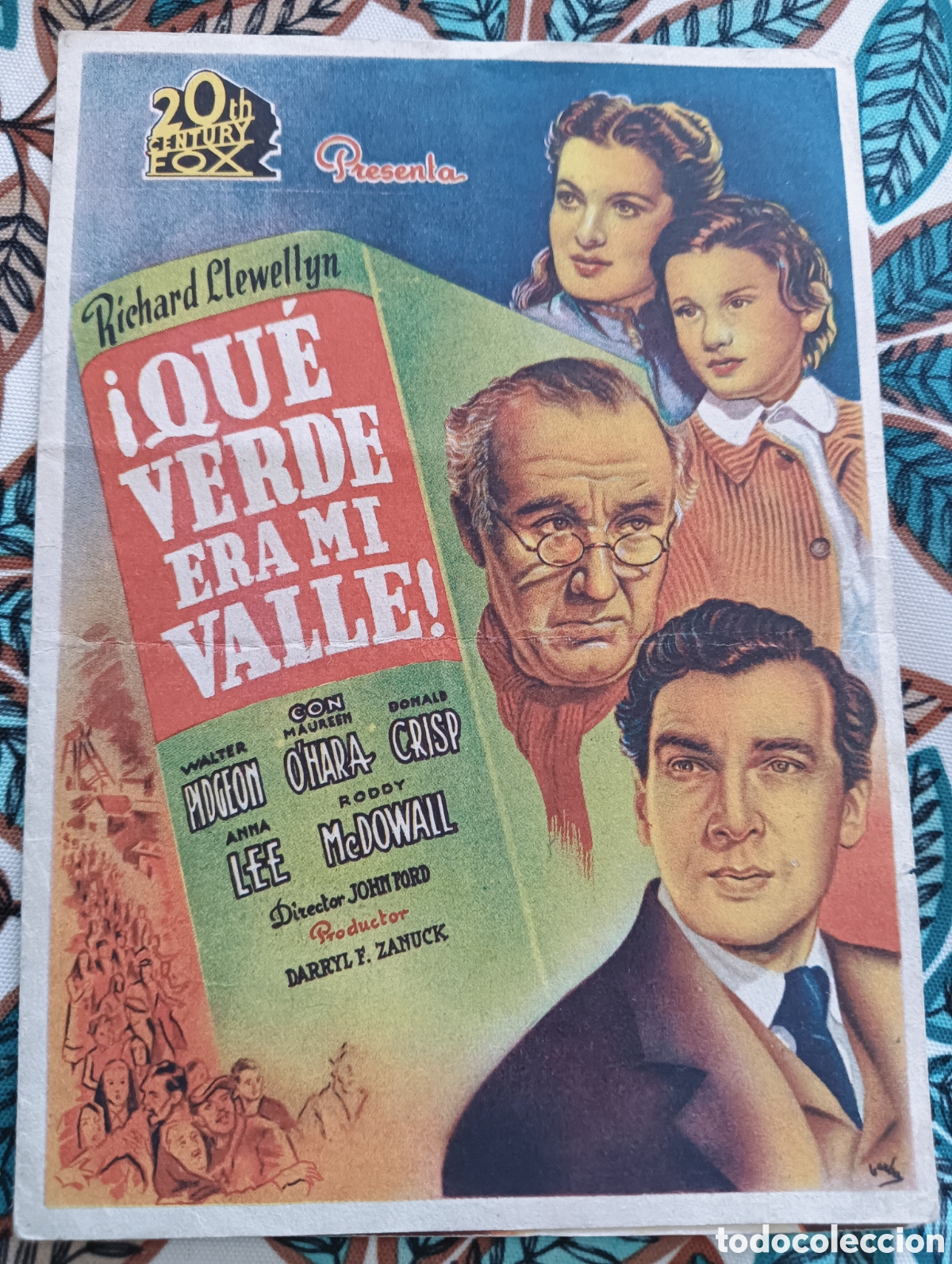 Cine: FOLLETO CINE &iexcl;QUE VERDE ERA MI VALLE!