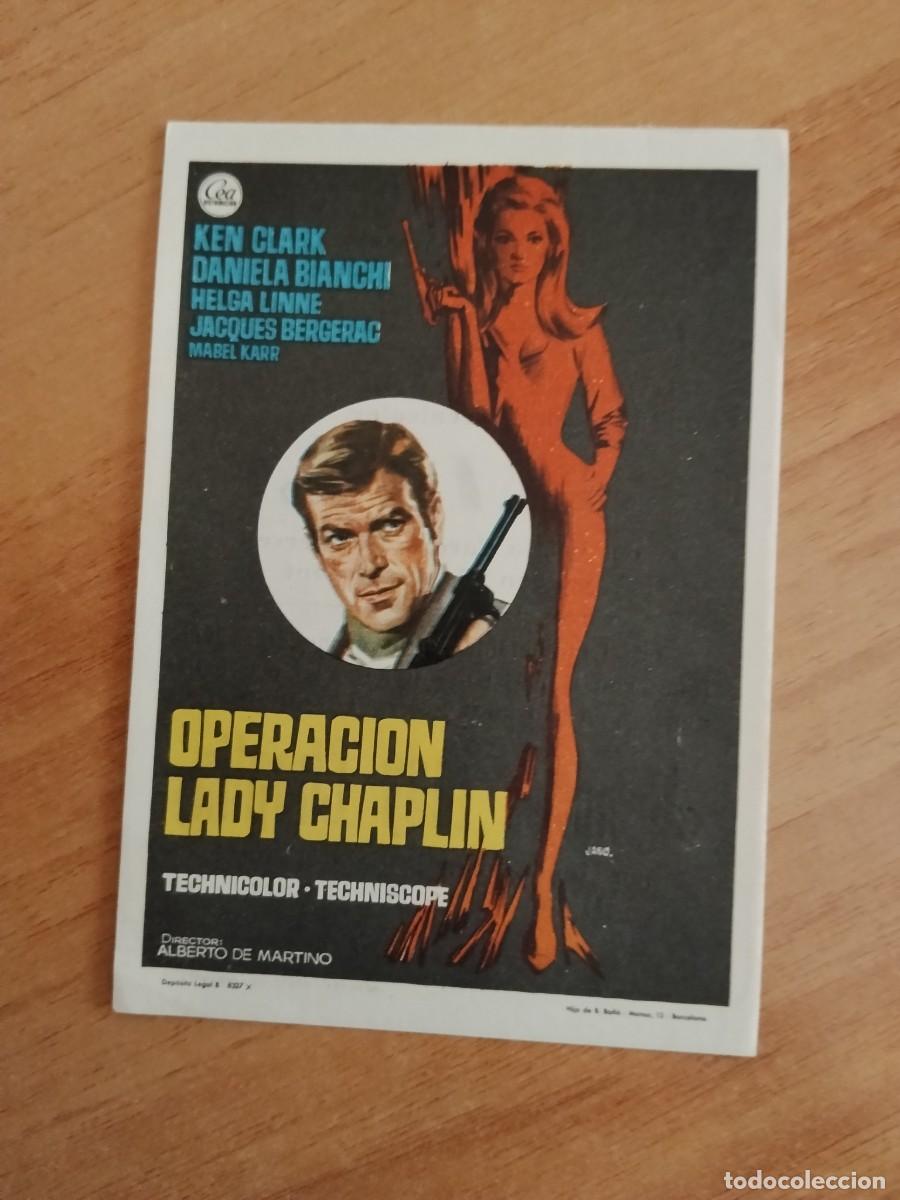 Cine: ROSA-PROGRAMA DE CINE --OPERACION LADY CHAPLIN CT