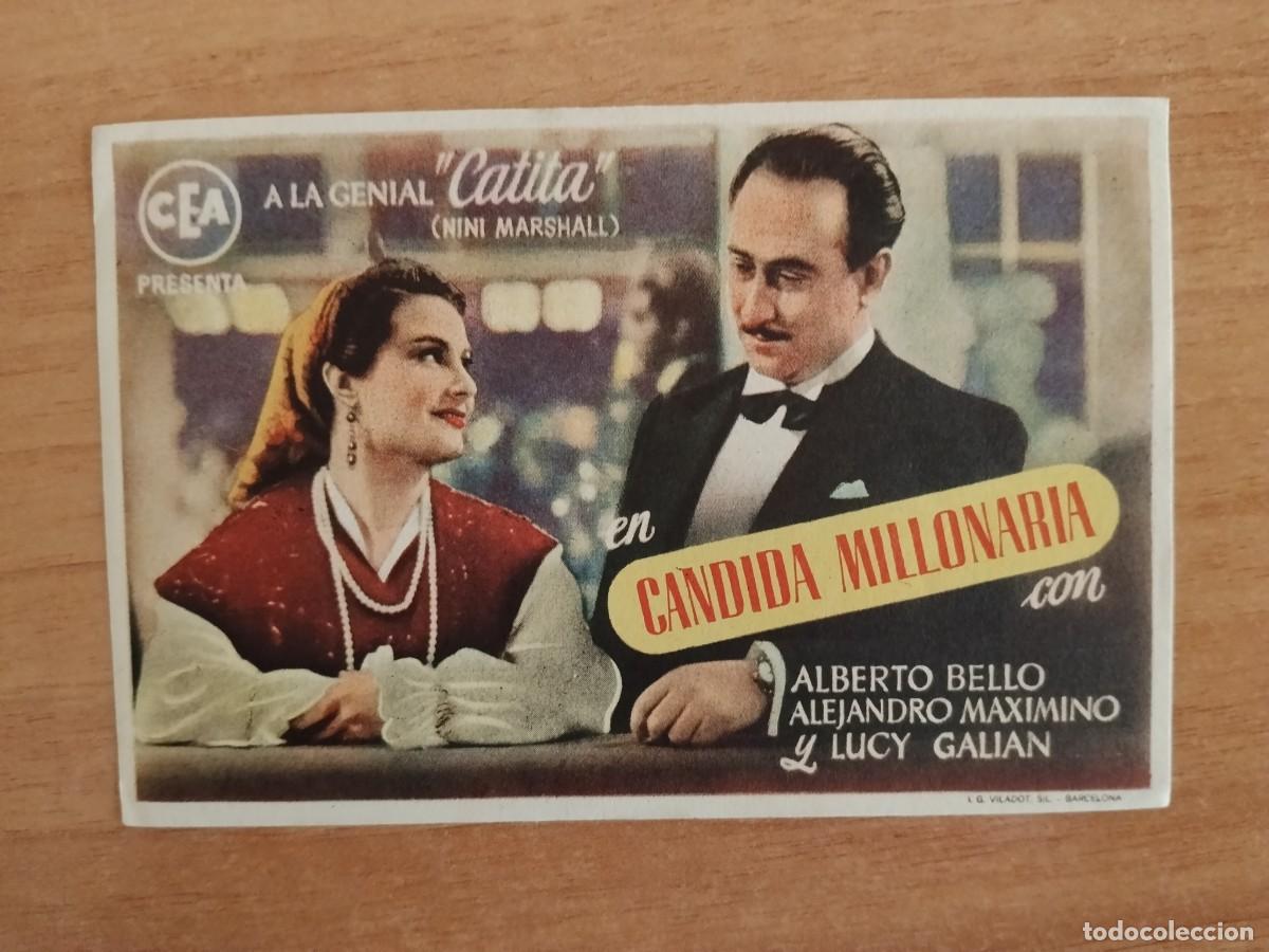 Cine: ROSA-PROGRAMA DE CINE --CANDIDA MILLONARIA