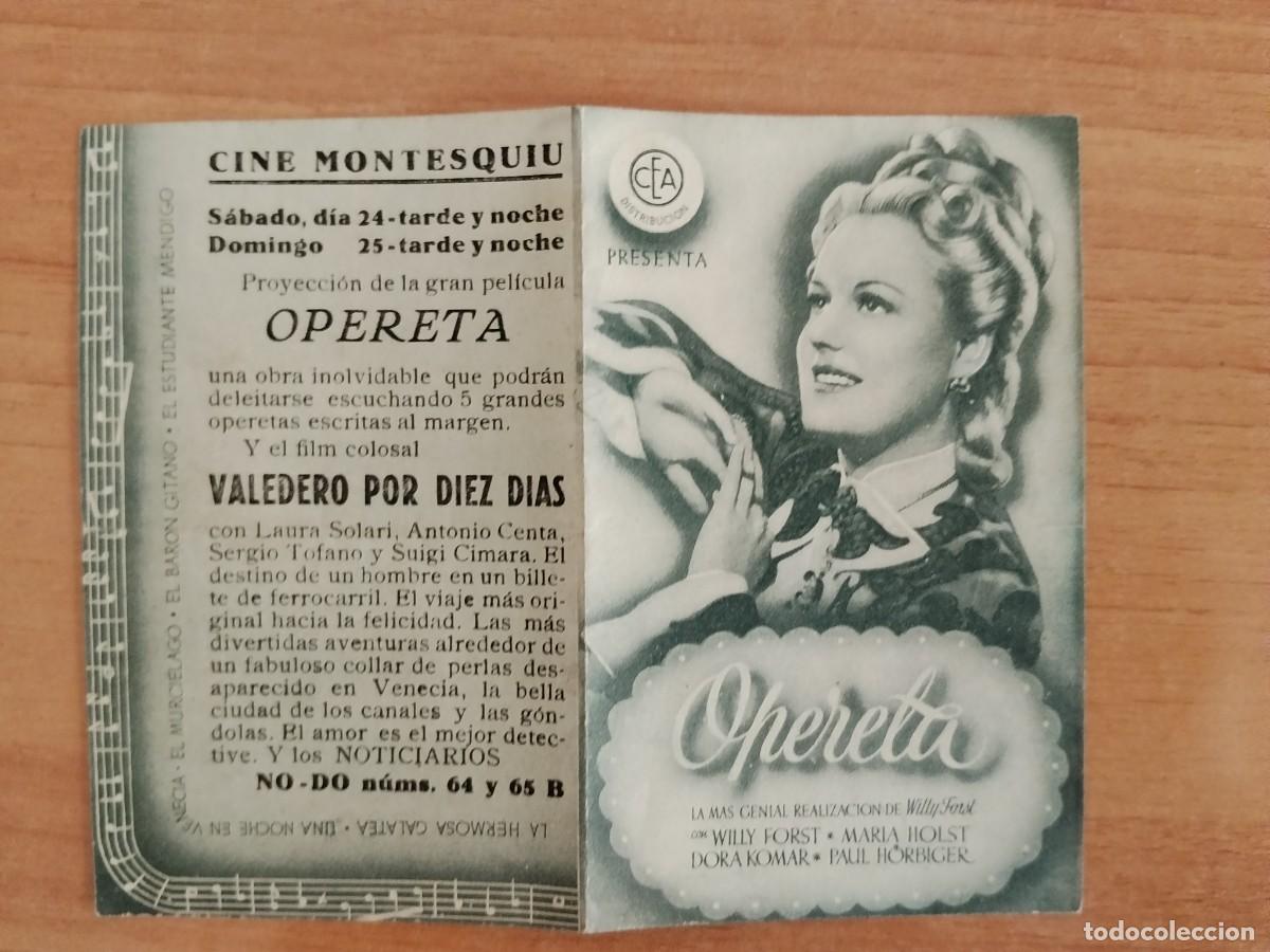 Cine: ROSA-PROGRAMA DE CINE --OPERETA CT