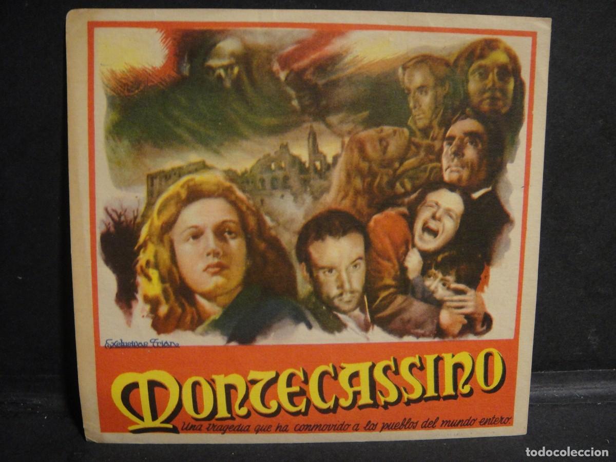 Cine: montecassino - folleto de mano - publicidad cine gran via , barcelona