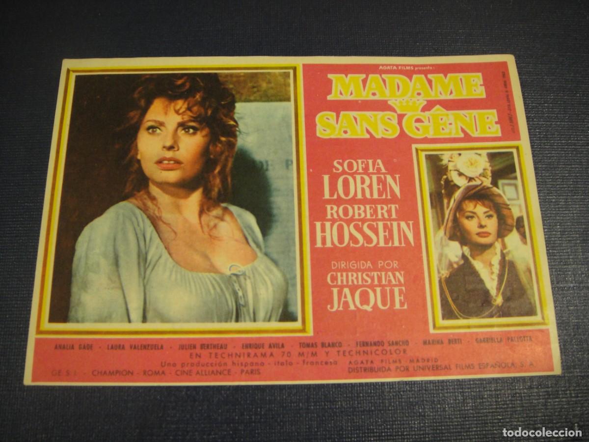 Cine: madame sans g&egrave;ne - folleto de mano - publicidad cine capitol , tona