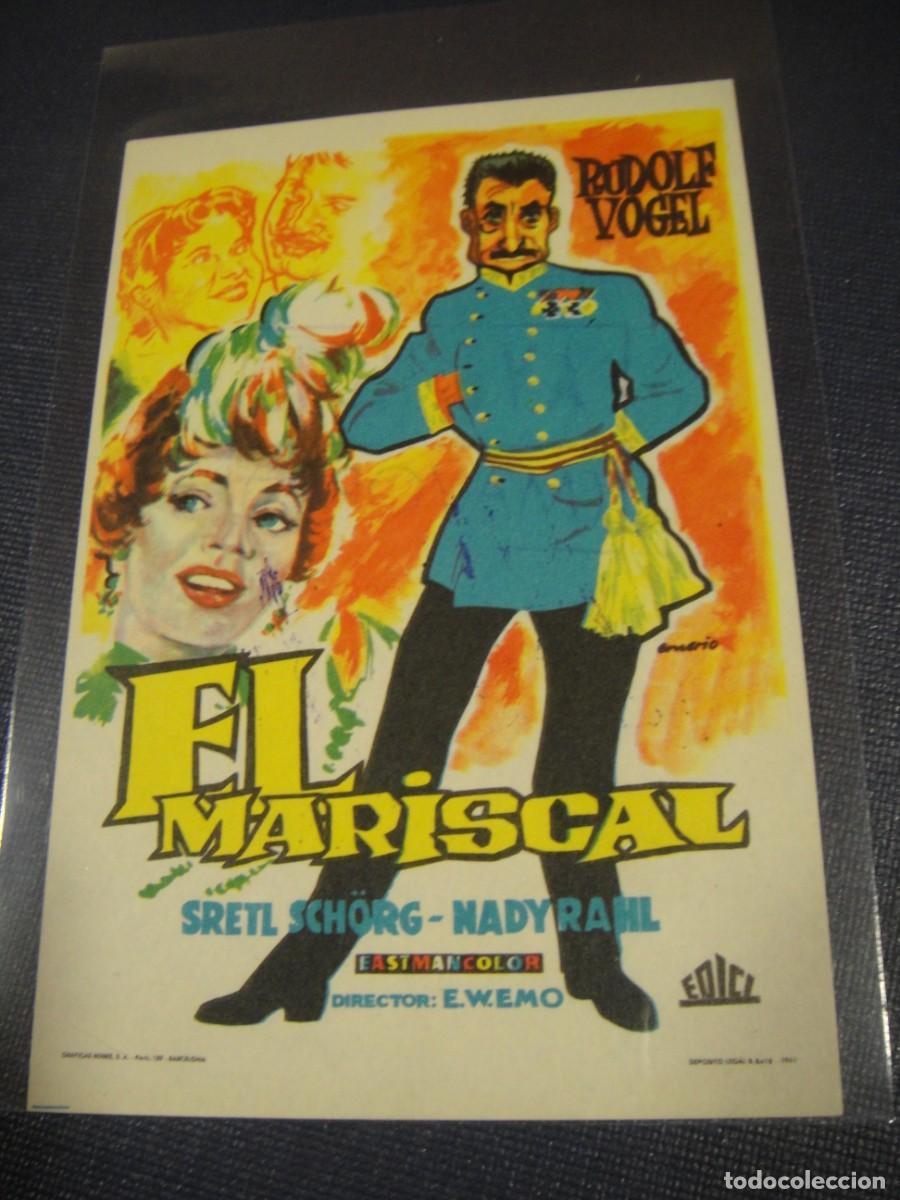 Cine: el mariscal - folleto de mano - publicidad sello cine avenida