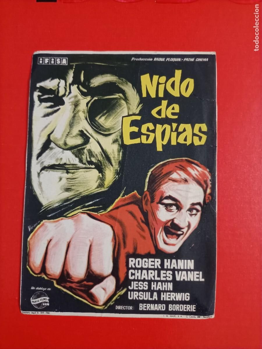 Cine: NIDO DE ESP&Iacute;AS. ROGER HAN&Iacute;N, CHARLES VANEL. S/P.