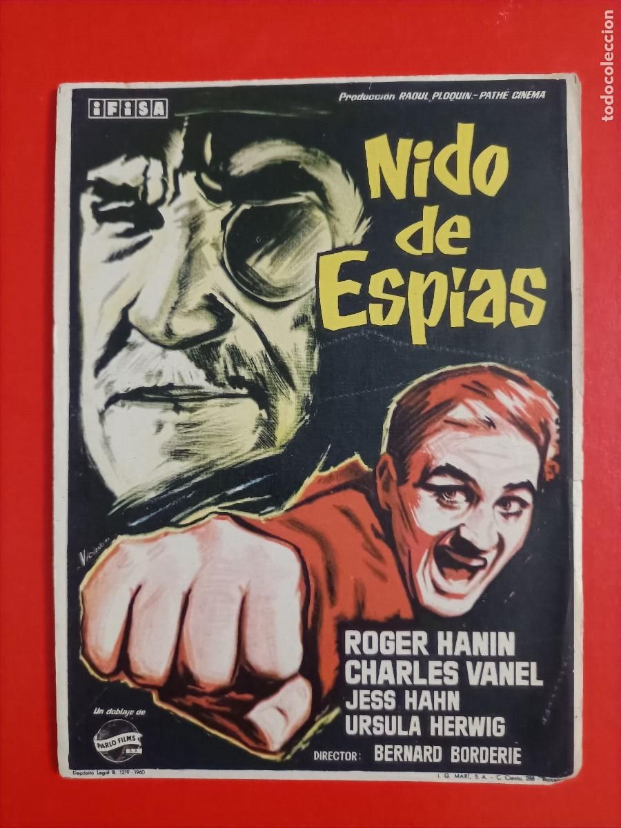 Cine: NIDO DE ESP&Iacute;AS. ROGER HAN&Iacute;N, CHARLES VANEL. S/P. EST&Aacute; NUEVO.
