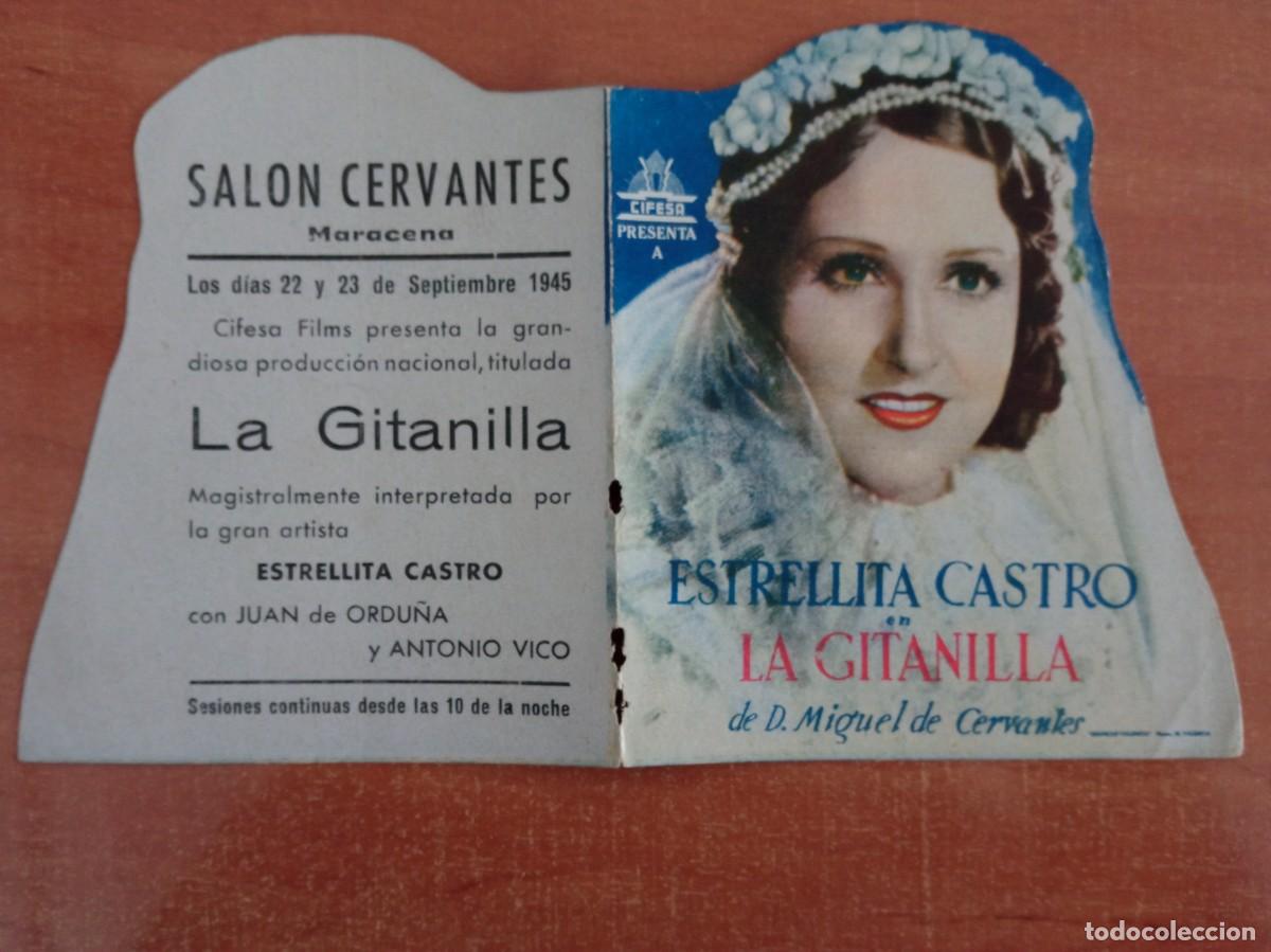 Cine: LA GITANILLA, ESTRELLITA CASTRO, SALON CERVANTES, MARACENA, GRANADA, 1945