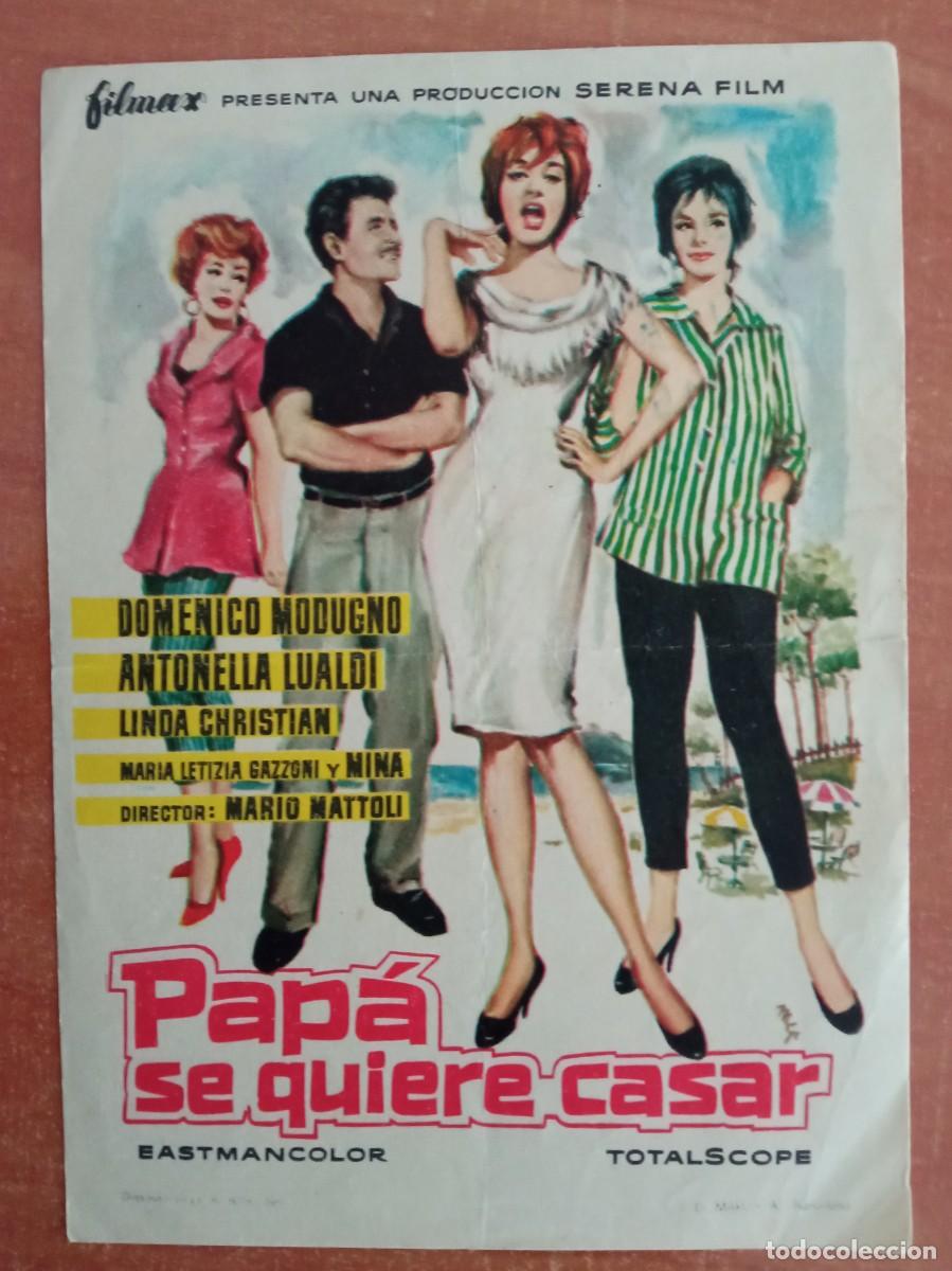 Cine: PAP&Aacute; SE QUIERE CASAR, DOMENICO MODUGNO, CINE ARENAS, ARMILLA, GRANADA