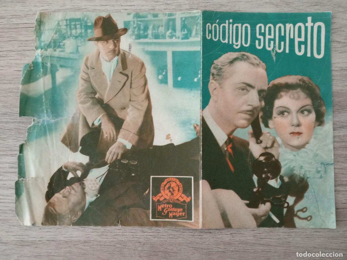 Cine: C&Oacute;DIGO SECRETO, WILLIAM POWELL, CINE OLYMPIA - Foto 3