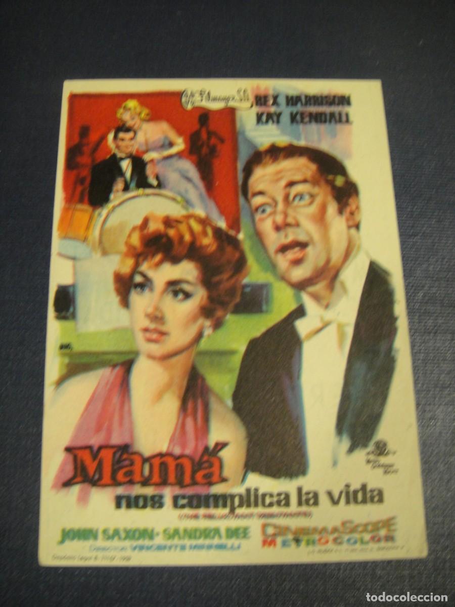 Cine: mama nos complica la vida - foleto de mano - publicidad cine kursaal , reus
