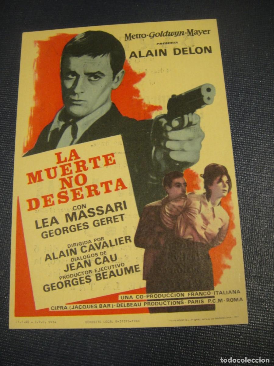 Cine: la muerte no deserta - folleto de mano - publicidad cine bartrina , reus