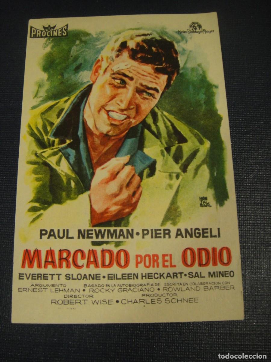 Cine: marcado por el odio - folleto de mano - publicidad cines teatro circo y riacho , orihuela