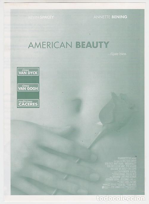 Cine: AMERICAN BEAUTY (local con publicidad)