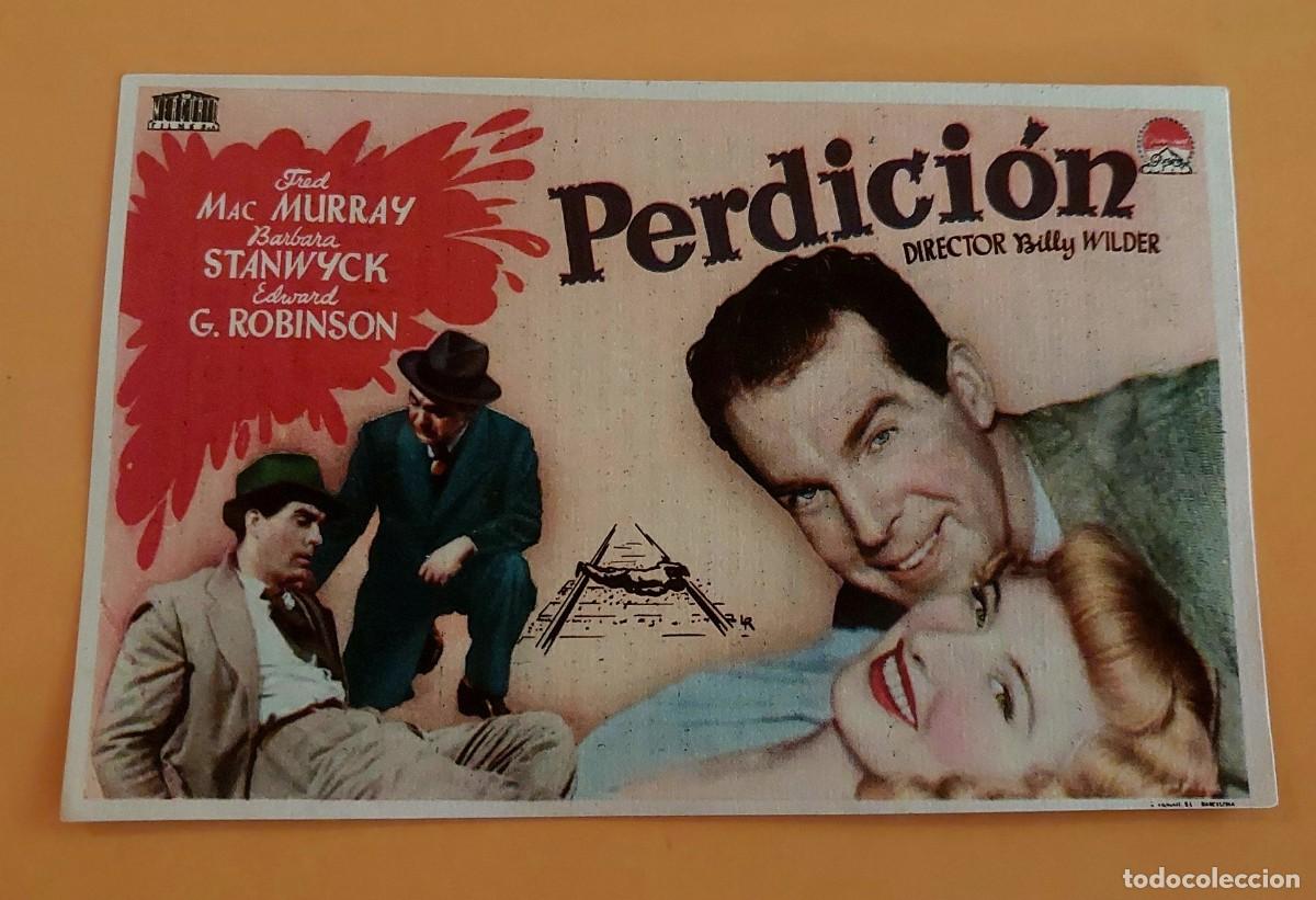 Cine: Perdici&oacute;n Con Publicidad al dorso A&ntilde;o 1944 Cine Victoria y Nacional