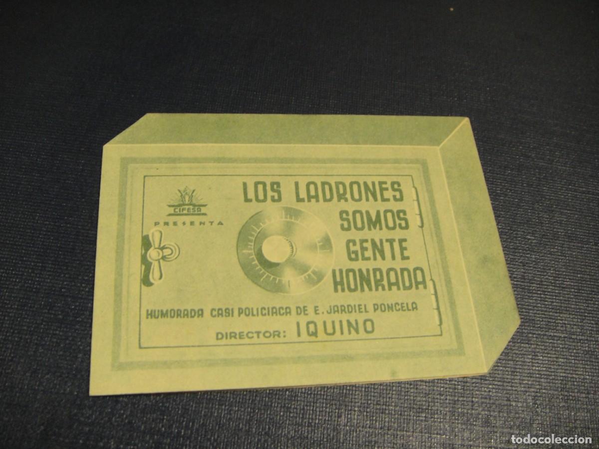 Cine: los ladrones somos gente honrada - folleto de mano doble - publicidad teatro circo