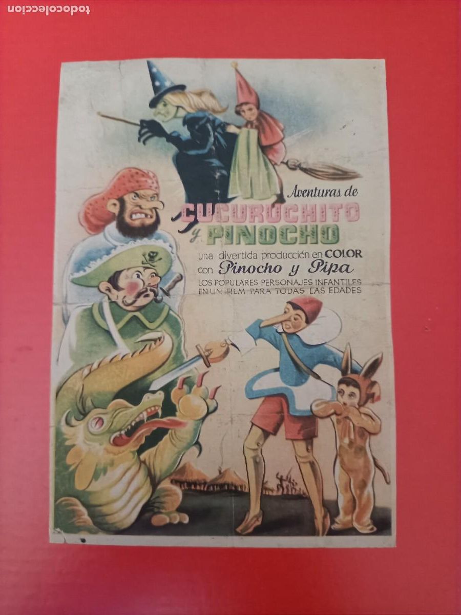 Cine: AVENTURAS DE CUCURUCHITO Y PINOCHO. C/P. CINE ALKAZAR, M&Aacute;LAGA.