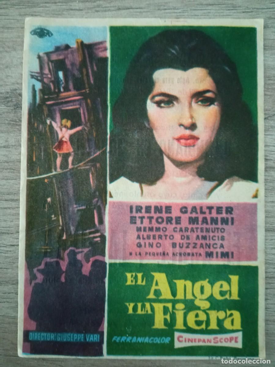 Cine: EL ANGEL Y LA FIERA, IRENE GALTER, CINE CENTRO, STA. COLOMA DE QUERALT, TARRAGONA, 1960