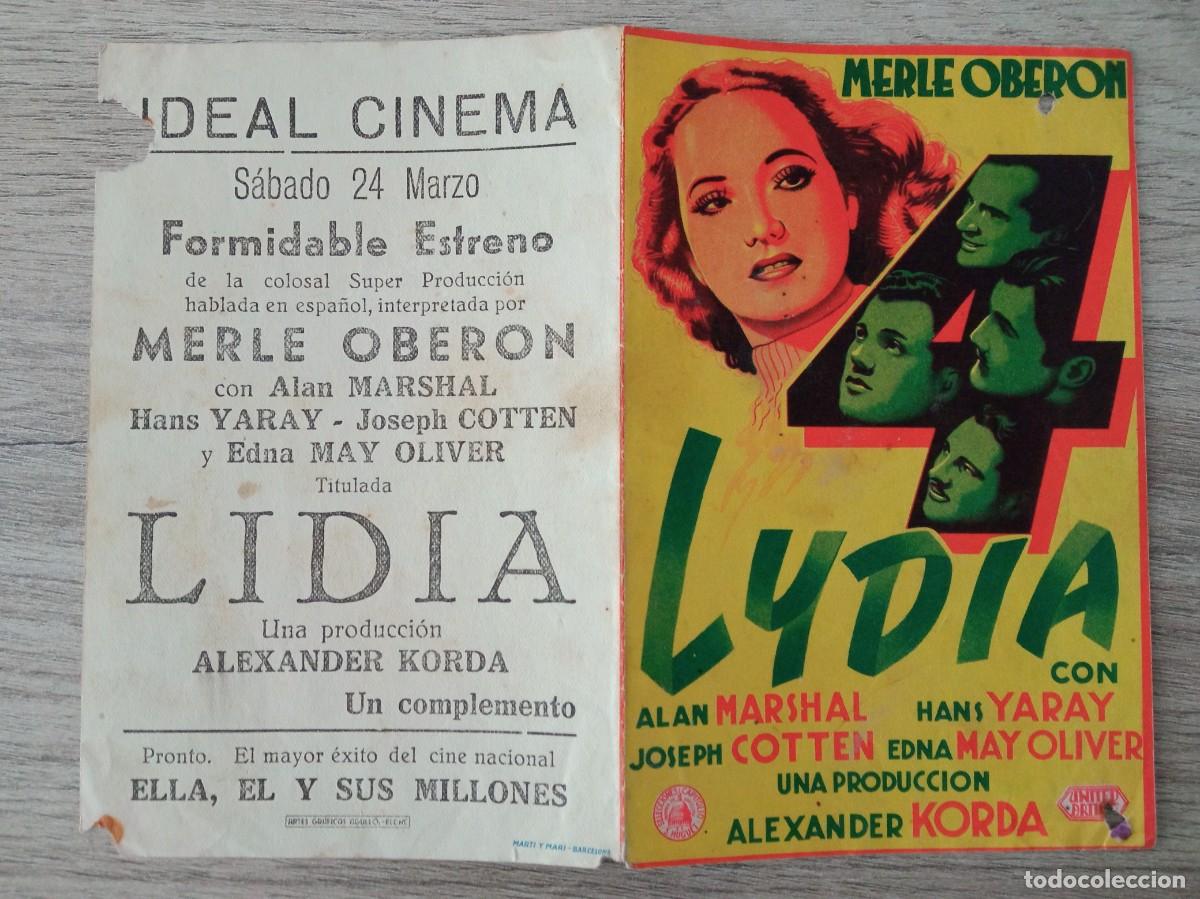 Cine: LYDIA, MERLE OBERON, IDEAL CINEMA, ELCHE, ALICANTE