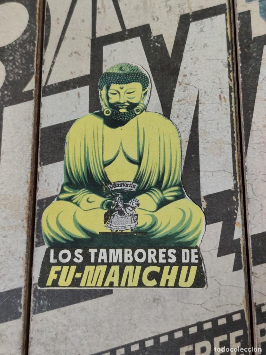 Cine: Los tambores de Fu-Manchu doble troquelado con sello Cinema Espa&ntilde;a Puente Genil