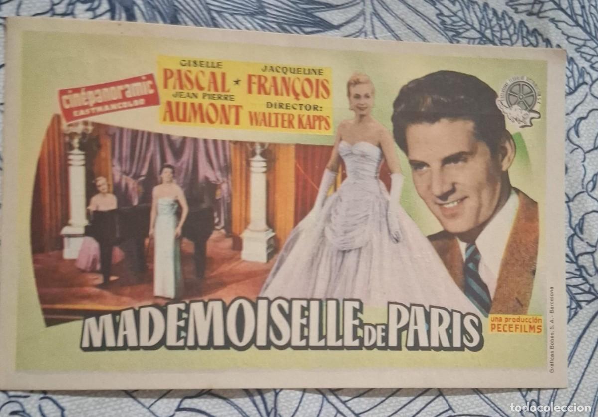 Cine: MADEMOISELLE DE PARIS - PROGRAMA DE CINE