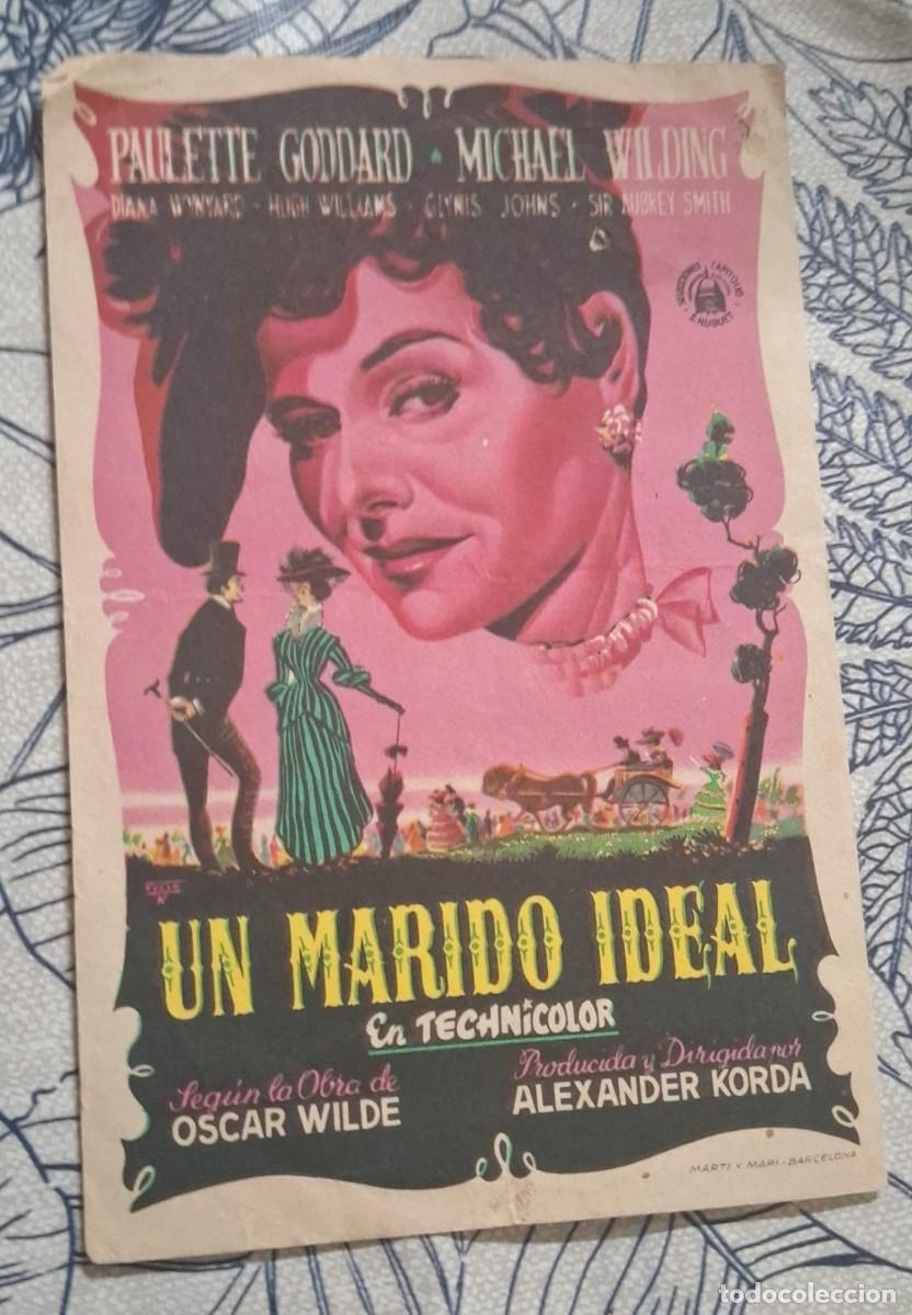 Cine: UN MARIDO IDEAL - PROGRAMA DE CINE