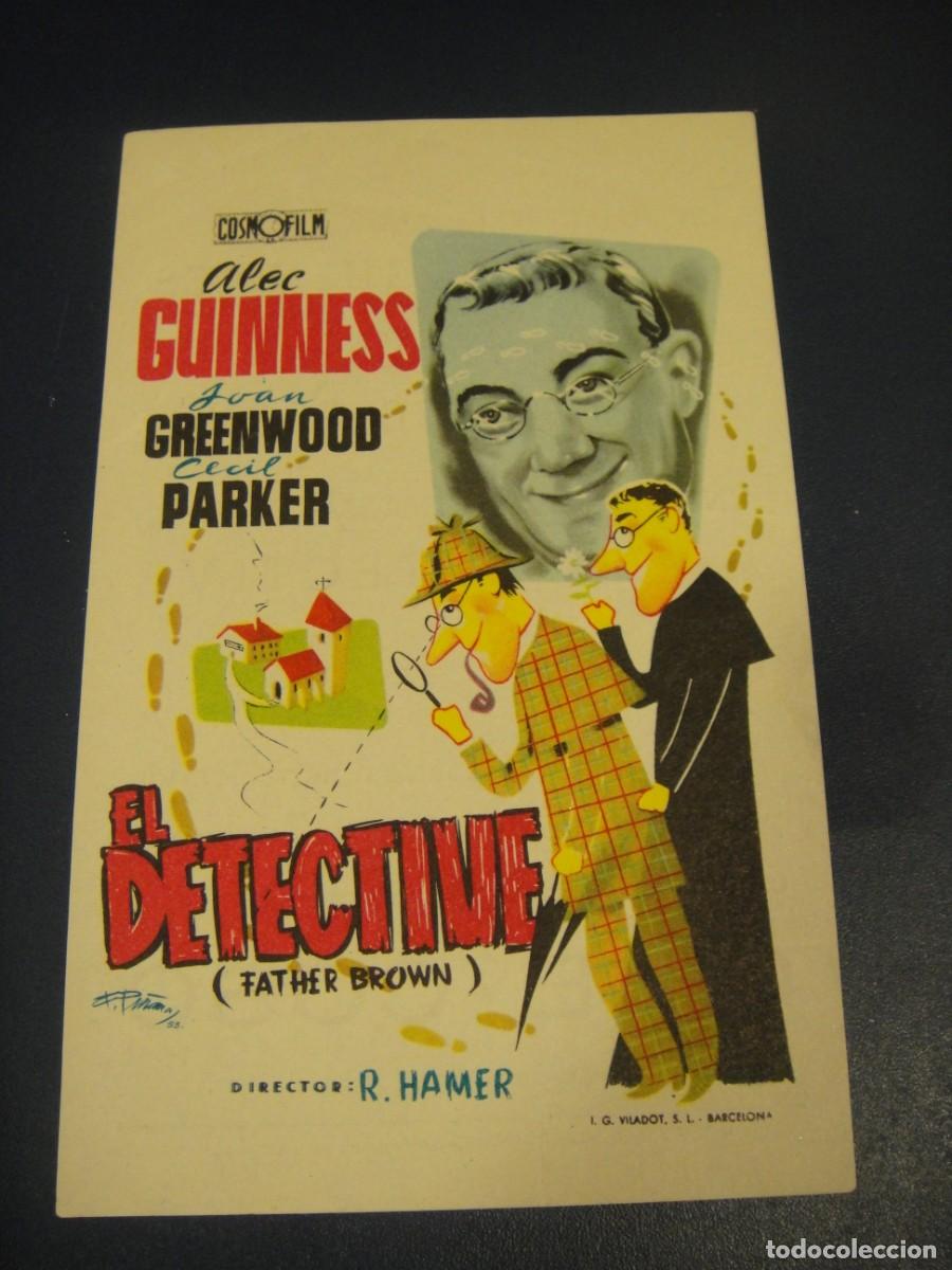 Cine: el detective - folleto de mano - publicidad cine coso , zaragoza