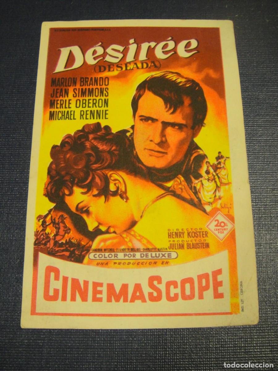Cine: desiree - folleto de mano - publicidad cine palafox , zaragoza